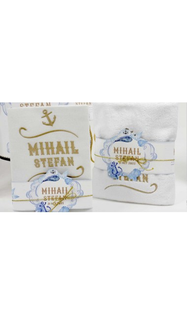 Trusou botez tematica navy Marine Nautical pastel 16